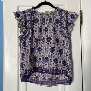 Sea Flutter sleeve top